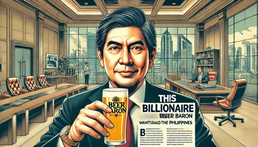 Featured image of an articel on This Billionaire Beer Baron Wants To Rebuild The Philippines